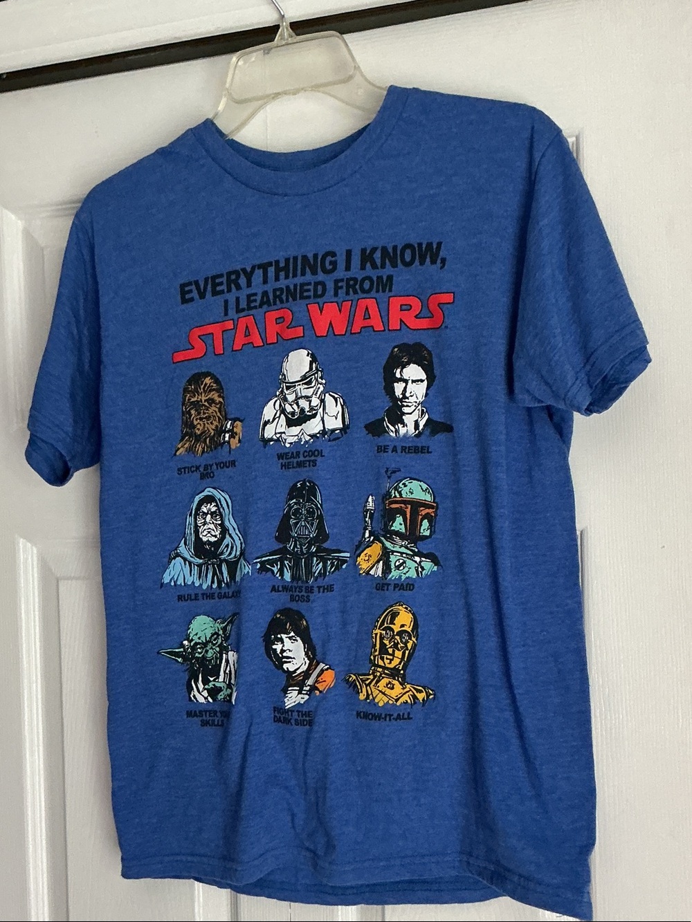 Star Wars Blue Logo Crewneck Tee